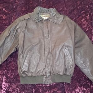 Vintage G3 Global identity leather jacket